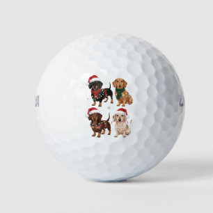 Dackel Weihnachts-Hund Mama Lover Xmas Geschenk Golfball