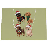 Dackel Weihnachts-Hund Mama Lover Xmas Geschenk Große Geschenktüte (Vorderseite)