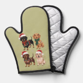 Dackel Weihnachts-Hund Mama Lover Xmas Geschenk Ofenhandschuh (Vorderseite/Rückseite)