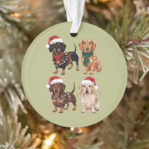 Dackel Weihnachts-Hund Mama Lover Xmas Geschenk Ornament