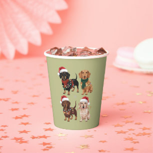 Dackel Weihnachts-Hund Mama Lover Xmas Geschenk Pappbecher