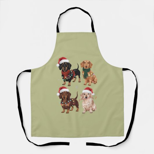 Dackel Weihnachts-Hund Mama Lover Xmas Geschenk Schürze (Vorderseite)