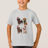 Dackel Weihnachts-Hund Mama Lover Xmas Geschenk T-Shirt (Vorderseite)