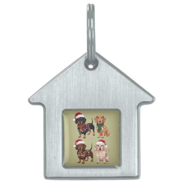 Dackel Weihnachts-Hund Mama Lover Xmas Geschenk Tiermarke (Vorderseite)