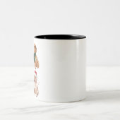 Dackel Weihnachts-Hund Mama Lover Xmas Geschenk Zweifarbige Tasse (Mittel)