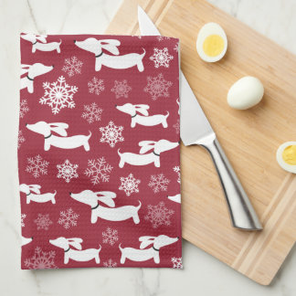 Dackel Weihnachts Koch Geschenk Berry Geschirrtuch