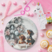 Dackel Weihnachts-Party Teller (Party)