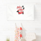 Dackel Weihnachts-Shirt _ Funny Feliz Naughty Do Banner (Insitu)