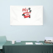 Dackel Weihnachts-Shirt _ Funny Feliz Naughty Do Banner (Messeveranstaltung)