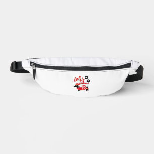 Dackel Weihnachts-Shirt _ Funny Feliz Naughty Do Bauchtasche