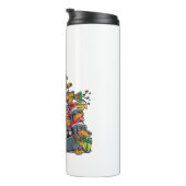 Dackel Weihnachtsbaum Dog Weihnachtsjunge Mädchen Thermosbecher (Nach rechts gedreht)