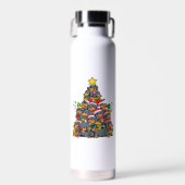 Dackel Weihnachtsbaum Dog Weihnachtsjunge Mädchen Trinkflasche (Vorne)