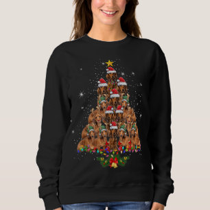 Dackel Weihnachtsbaum Dog Xmas Lights Pajamas F Sweatshirt