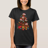 Dackel Weihnachtsbaum: Feierliche Dackel T-Shirt (Vorderseite)