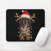 Dackel Weihnachtsbaum Shirt Dackel Weihnachtsmannm Mousepad (Mit Mouse)