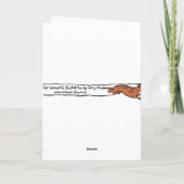 Dackel Weihnachtsbaumkarte Feiertagskarte (Rückseite)