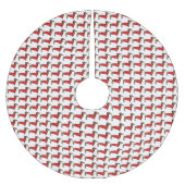 Dackel Weihnachtsbaumrock Polyester Weihnachtsbaumdecke (Vorderseite)