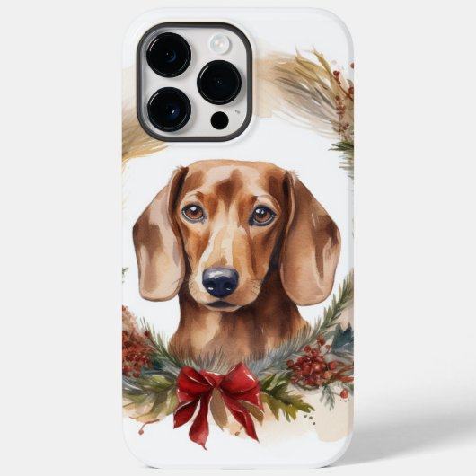 Dackel Weihnachtsfest Case-Mate iPhone Hülle (Rückseite)