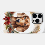 Dackel Weihnachtsfest Case-Mate iPhone Hülle (Rückseite (Horizontal))