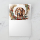 Dackel Weihnachtsfest Karte (Innenseite)