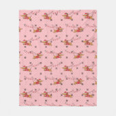 Dackel Weihnachtsgeschenk Fleecedecke (Vorderseite)