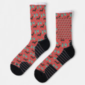 Dackel Weihnachtsgeschenk für Dackel Liebhaber Hun Socken (Links)