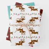Dackel Weihnachtsgeschenk - Wrap - Beste Verkäufer Geschenkpapier Set (Beispiel)