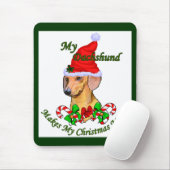Dackel Weihnachtsgeschenke Mousepad (Mit Mouse)