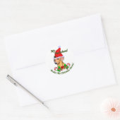 Dackel Weihnachtsgeschenke Runder Aufkleber (Umschlag)