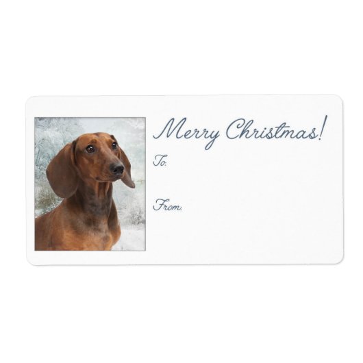 Dackel Weihnachtsgeschenke Stickers (Vorne)