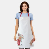 Dackel Weihnachtshund gemütliche Pullover mit Lich Schürze (Getragen)