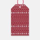 Dackel Weihnachtshund gemütlichen Pullover mit Lic Geschenkanhänger (Rückseite)