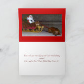 Dackel-Weihnachtskarte Feiertagskarte (Innenseite)