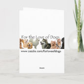 Dackel Weihnachtskarte Feiertagskarte (Rückseite)