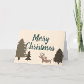 Dackel Weihnachtskarten Dackel Hund Dankeskarte (Vorderseite)