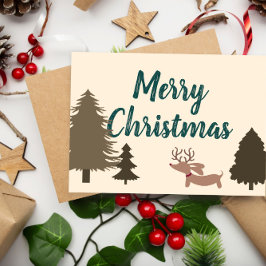 Dackel Weihnachtskarten Dackel Hund Dankeskarte