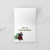 Dackel Weihnachtskarten Karte (Innenseite)