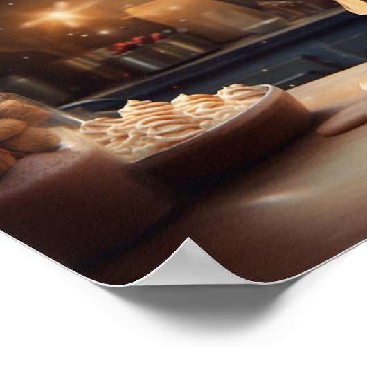 Dackel Weihnachtskost Feiertag Poster (Ecke)