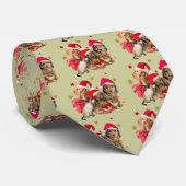 Dackel-Weihnachtskunst auf Geschenken Krawatte (Gerollt)