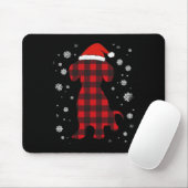 Dackel Weihnachtsmannmütze Hund über Weihnachten Mousepad (Mit Mouse)