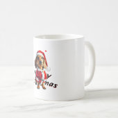 Dackel Weihnachtsmannmütze Santa Kleidung Kaffeetasse (VorderseiteRechts)