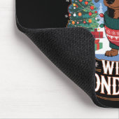 Dackel Weihnachtsmannmütze Weihnachtskostüm Hund L Mousepad (Ecke)