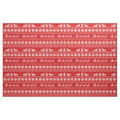 Dackel-Weihnachtsstrickjacke-Muster Stoff (Fat Quarter (45,7 x 55,9 cm))