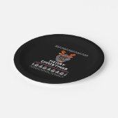 Dackel Weihnachtssüßer Oversifizierter T - Shirt Pappteller (Schrägansicht)