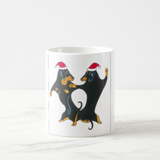 Dackel-WeihnachtsTasse Kaffeetasse (Mittel)