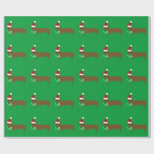 Dackel-Weihnachtsverpackungs-Papier Geschenkpapier (Flach)