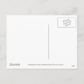 Dackel-WeihnachtsWeihnachtsmannmütze Feiertagspostkarte (Rückseite)