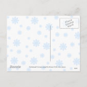 Dackel-WeihnachtsWeihnachtsmannmütze Feiertagspostkarte (Rückseite)