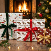 Dackel Weihnachtswrapping Paper Varieté Pack Geschenkpapier Set