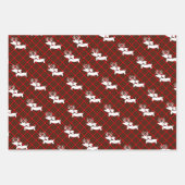 Dackel Weihnachtswrapping Paper Varieté Pack Geschenkpapier Set (Vorderseite)